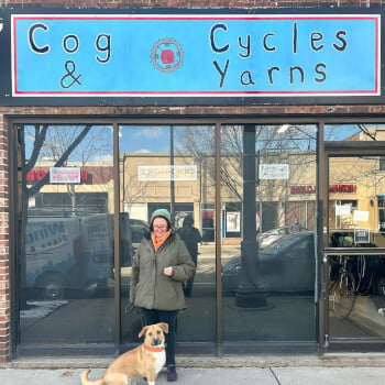 Cog Cycles and Yarns, textiles teacher